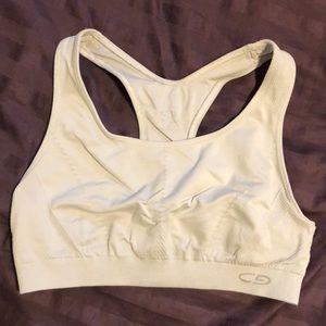 White sports bra